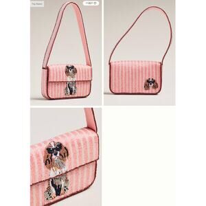 The Fiona Beaded Bag: Animal Edition | Cocker Spaniel | Pink Bag